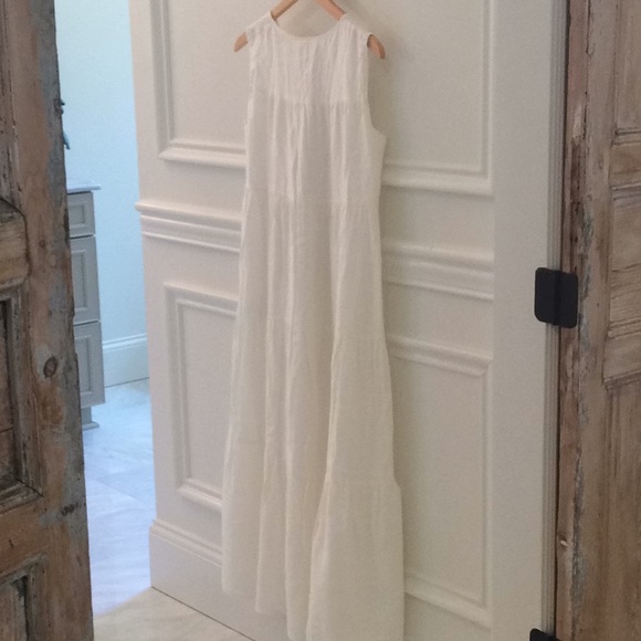 MAGASCHONI BELGIAN LINEN TIERED DRESS NWT Size S - Picture 9 of 9